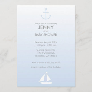 Nautical Baby Shower Invitation