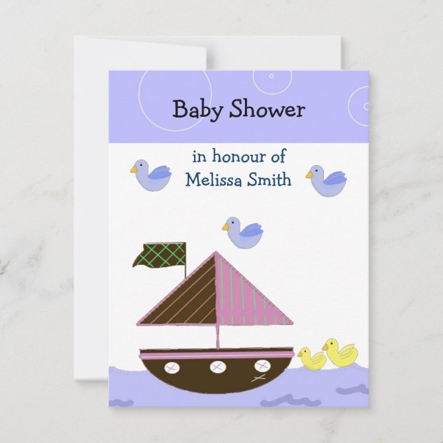 Nautical Baby Shower Invitation (Front)