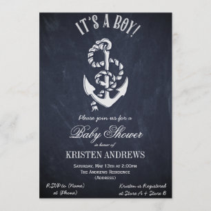 Nautical Baby Shower Invitation