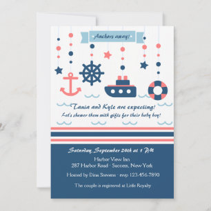 Nautical Baby Shower Invitation