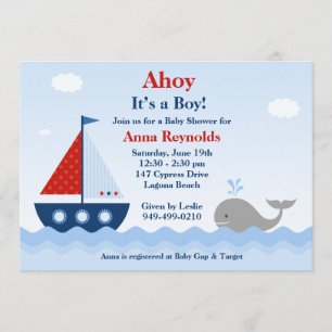 Nautical Baby Shower Invitation