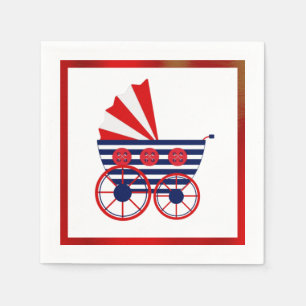 Nautical Baby Shower Paper Napkin