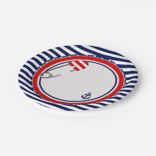 Nautical Baby Shower Paper Plate