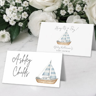 Nautical Baby Shower Place Card