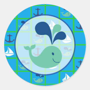Nautical Baby Shower Sticker