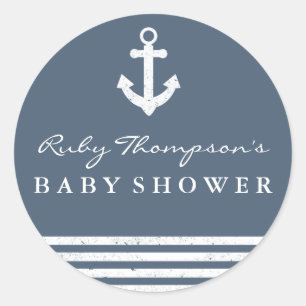 Nautical Baby Shower Sticker
