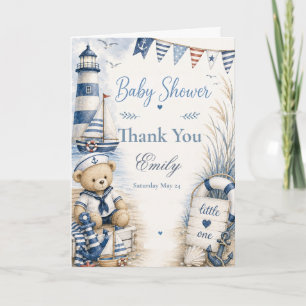 Nautical Baby Shower Thank You Card
