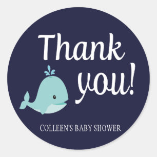 Nautical Baby Shower Thank You Stickers