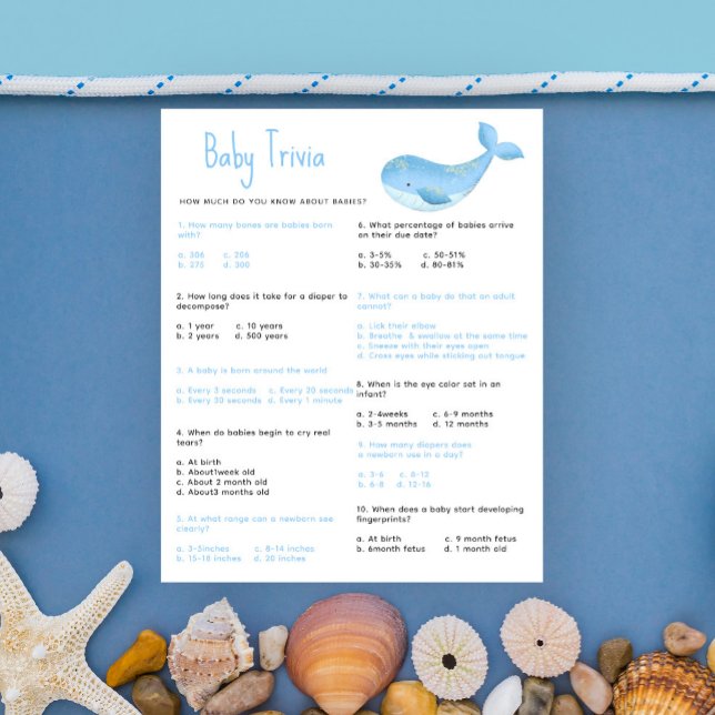 Nautical Baby Trivia | Baby Shower Game (Creator Uploaded)