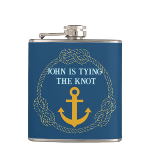 Nautical Bachelor Party Hip Flask