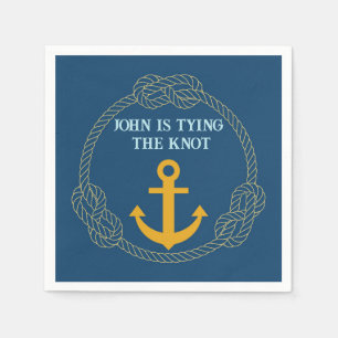 Nautical Bachelor Party Napkin