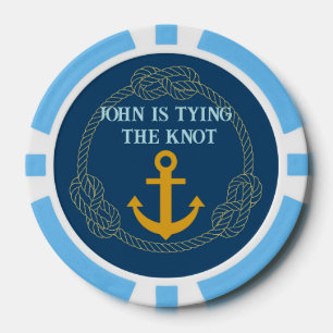 Nautical Bachelor Party Poker Chips