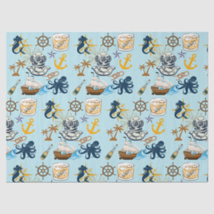 Nautical Bachelor Party Tissue Paper