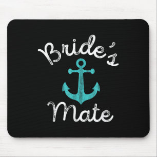Nautical Bachelorette Party Gift _ Ship Anchor Bri Mouse Mat