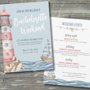 Nautical Bachelorette Party Invitation