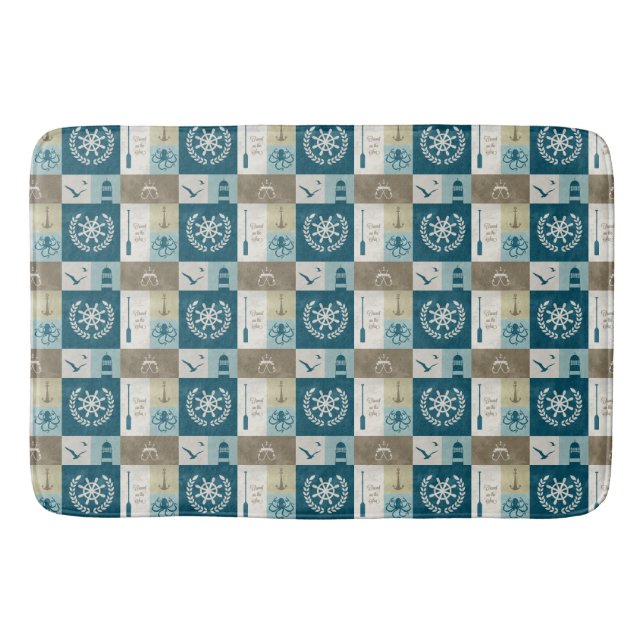 Nautical Bath Mat (Front)