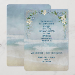 Nautical Beach Bridal Shower Invitation