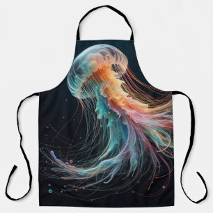 nautical/beach/coastal jellyfish apron