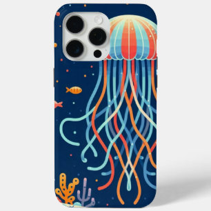nautical/beach/coastal jellyfish iPhone 15 pro max case