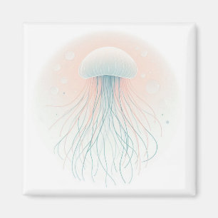 nautical/beach/coastal jellyfish  magnet