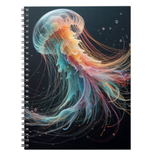 nautical/beach/coastal jellyfish notebook