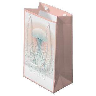 nautical/beach/coastal jellyfish small gift bag