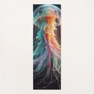 nautical/beach/coastal jellyfish yoga mat