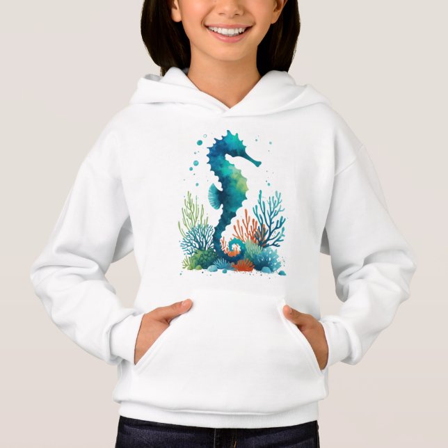 nautical/beach/coastal seahorse art (Front)