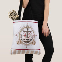 Nautical Beach Compass and Anchor