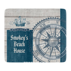 Nautical Beach House Cutting Board