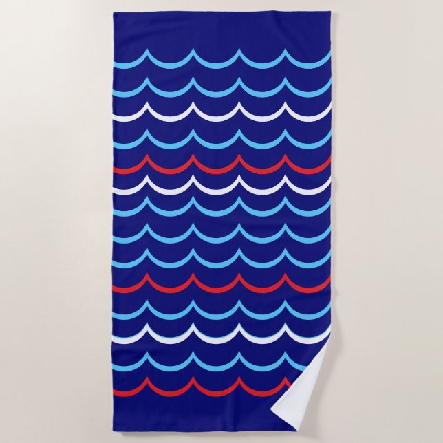 Nautical beach towel (Front)