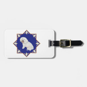 Nautical Bichon Frise Luggage Tag