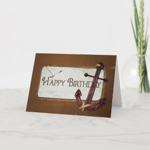 Nautical Birthday Anchor Card
