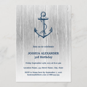 Nautical Birthday Invitation