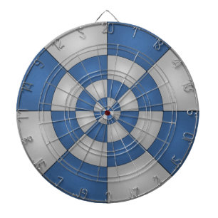 Nautical Blue Abstract Dartboard