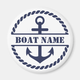 Nautical Blue Anchor Magnet
