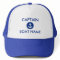 Nautical Blue Anchor Personalised Boat Captain Hat