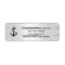 Nautical Blue Anchor Silver White Bg Address Label