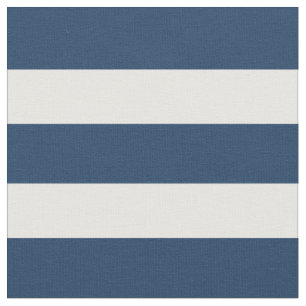 Nautical Blue and White 1 Inch Striped Fabric