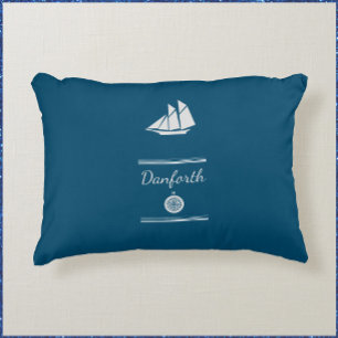 Nautical Blue and White  Decorative Cushion