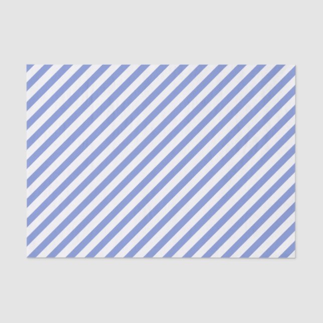 Nautical Blue and White Stripes - Tissue paper (Front)
