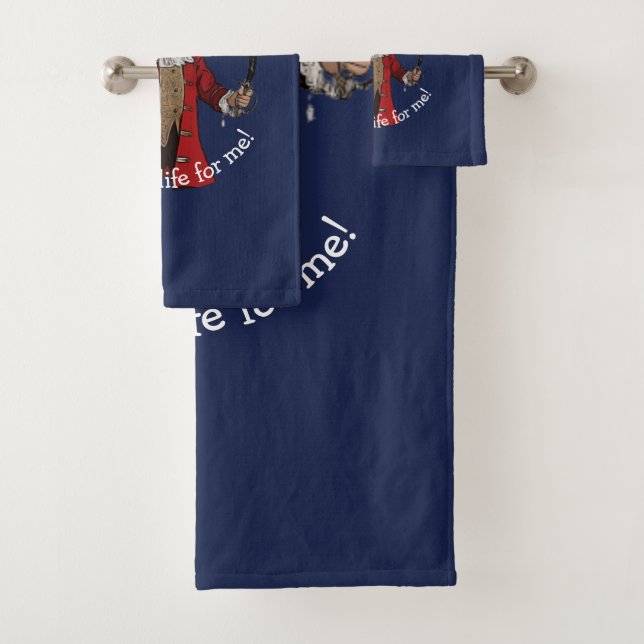 Nautical Blue Boy Party Pirate Bath Towel Set (Insitu)