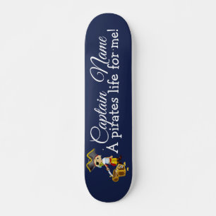 Nautical Blue Boy Party Pirates Skateboard