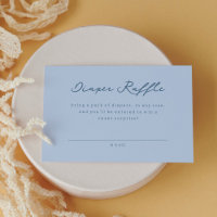 Nautical Blue Diaper Raffle Game Baby Shower