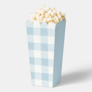 Nautical Blue Gingham Check Preppy Favour Box