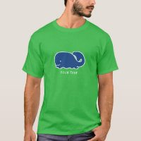 Nautical Blue Preppy Whale Personalised
