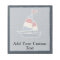 Nautical Blue, Red, Cream Sailboat Custom