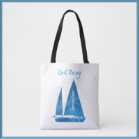 Nautical Blue Sailboat