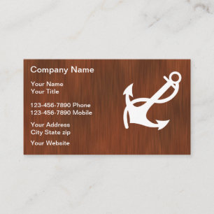 Nautical Boat Anchor Business Cards