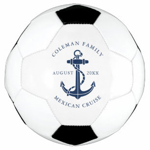 Nautical Boat Anchor Family Cruise Swag Custom Football
